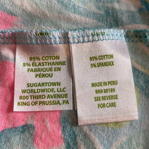 Lilly Pulitzer Tropical Pink and Green Tank Top - Picture 10 of 14